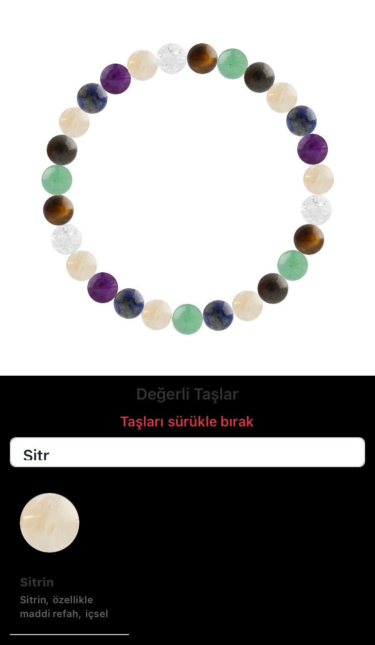 Özel Tasarım Elastik Misineli - 27 Taş - Özel Tasarım Görseli