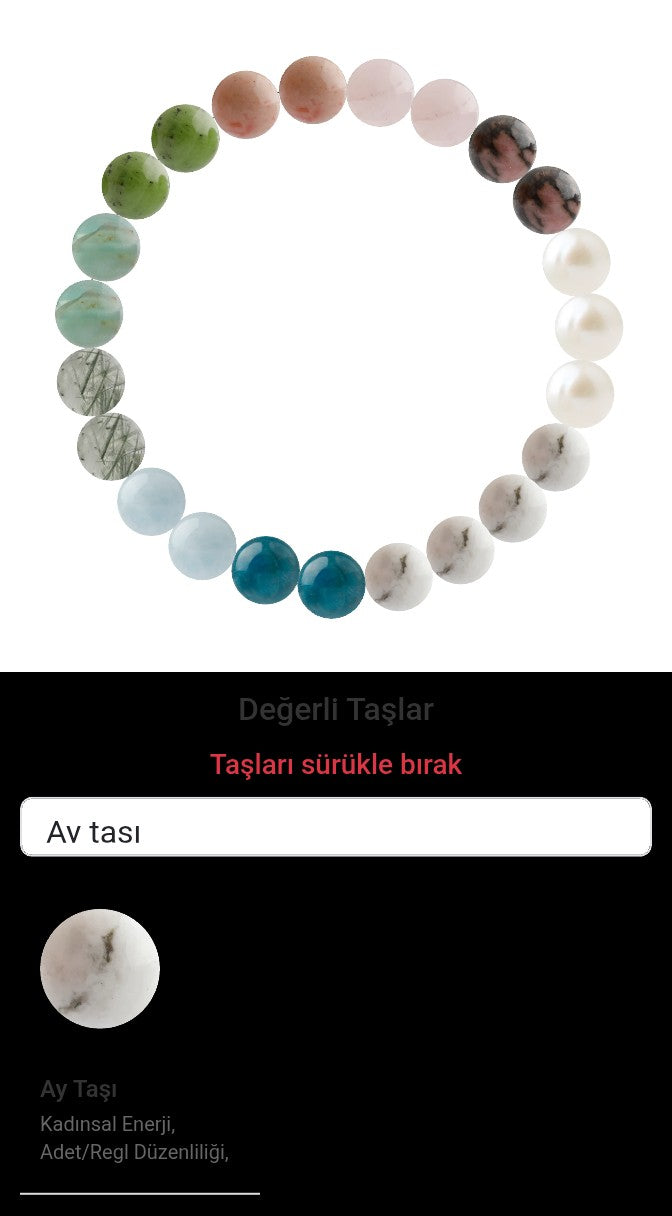 Özel Tasarım Elastik Misineli - 23 Taş - Özel Tasarım Görseli