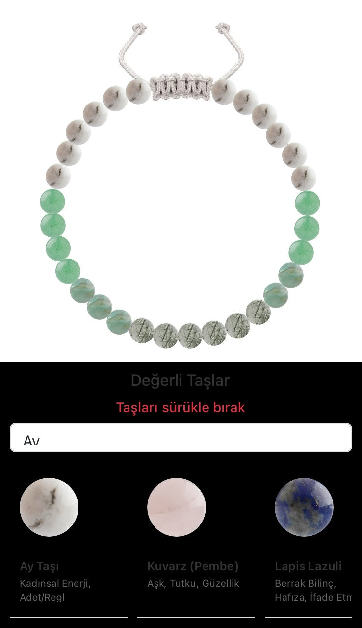 Özel Tasarım Merdiven Kapama Bileklik - 30 Taş - Özel Tasarım Görseli