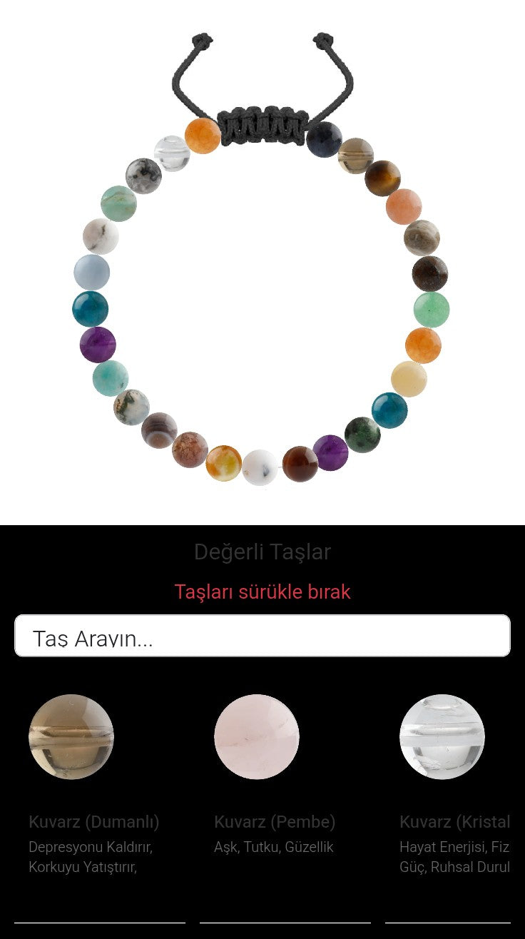 Özel Tasarım Merdiven Kapama Bileklik - 27 Taş - Özel Tasarım Görseli