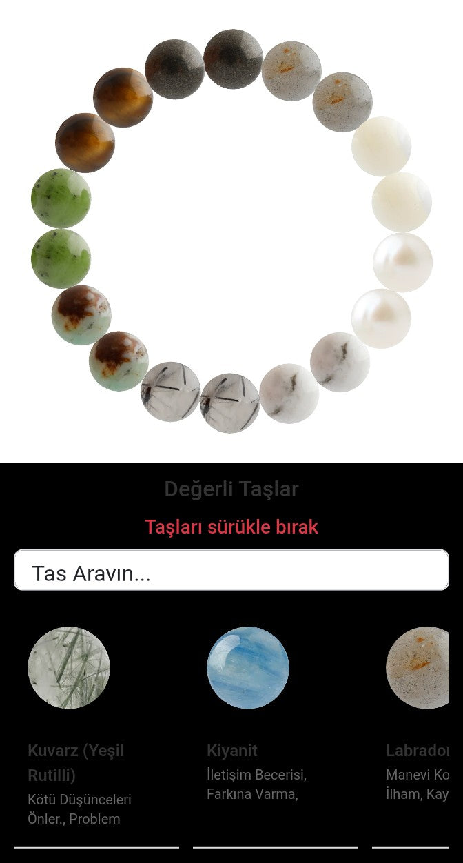 Özel Tasarım Elastik Misineli - 18 Taş - Özel Tasarım Görseli