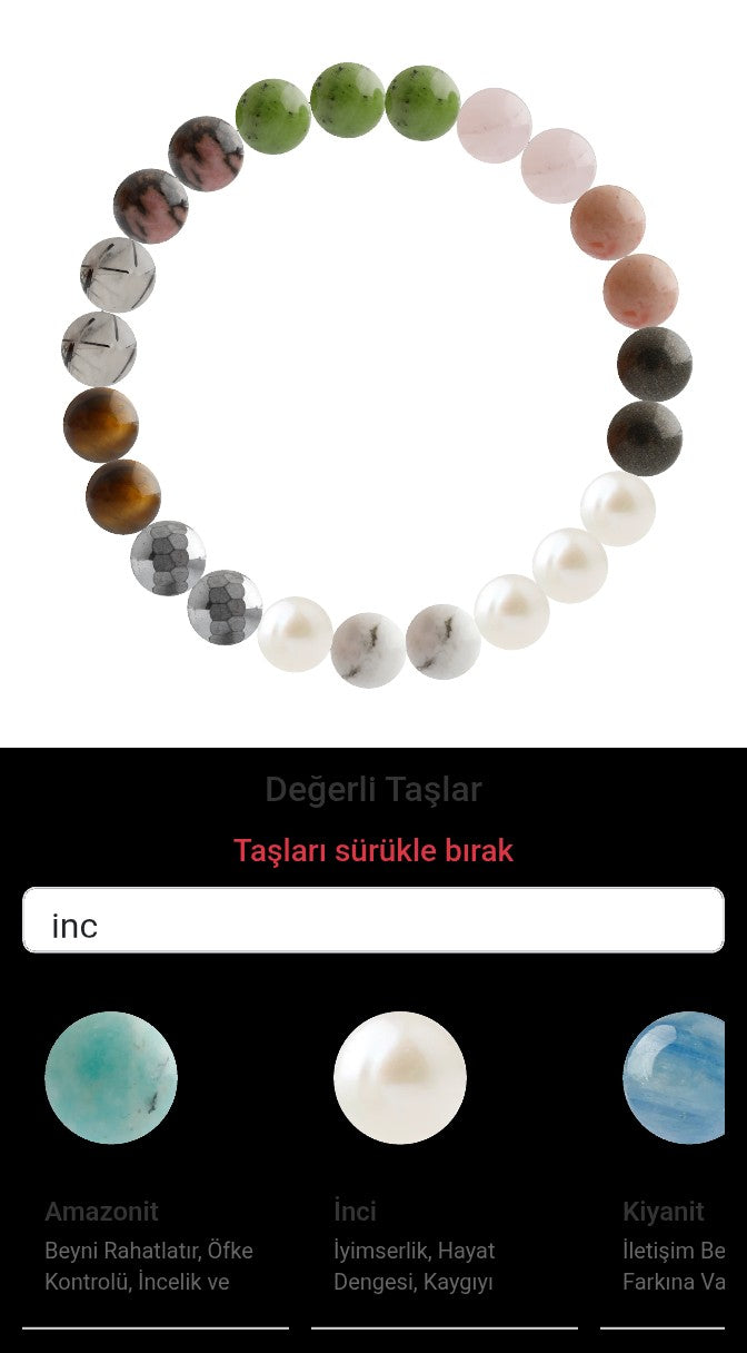 Özel Tasarım Elastik Misineli - 23 Taş - Özel Tasarım Görseli