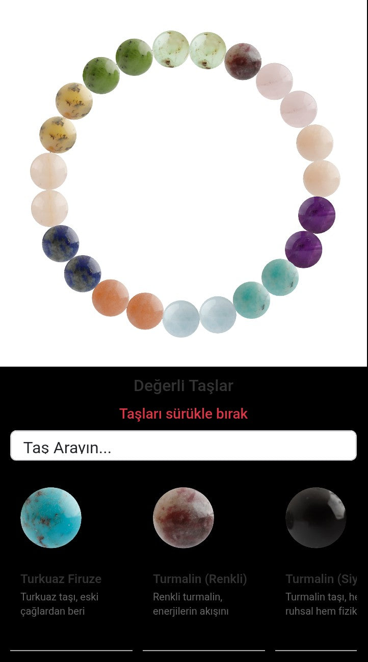 Özel Tasarım Elastik Misineli - 23 Taş - Özel Tasarım Görseli