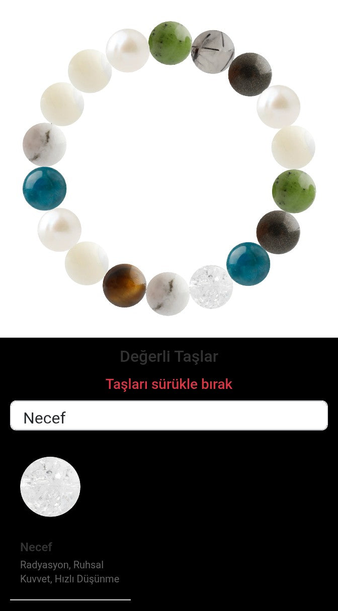 Özel Tasarım Elastik Misineli - 18 Taş - Özel Tasarım Görseli