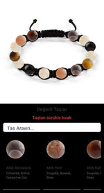 Özel Tasarım Makrome Bileklik - 14 Taş - Özel Tasarım Görseli