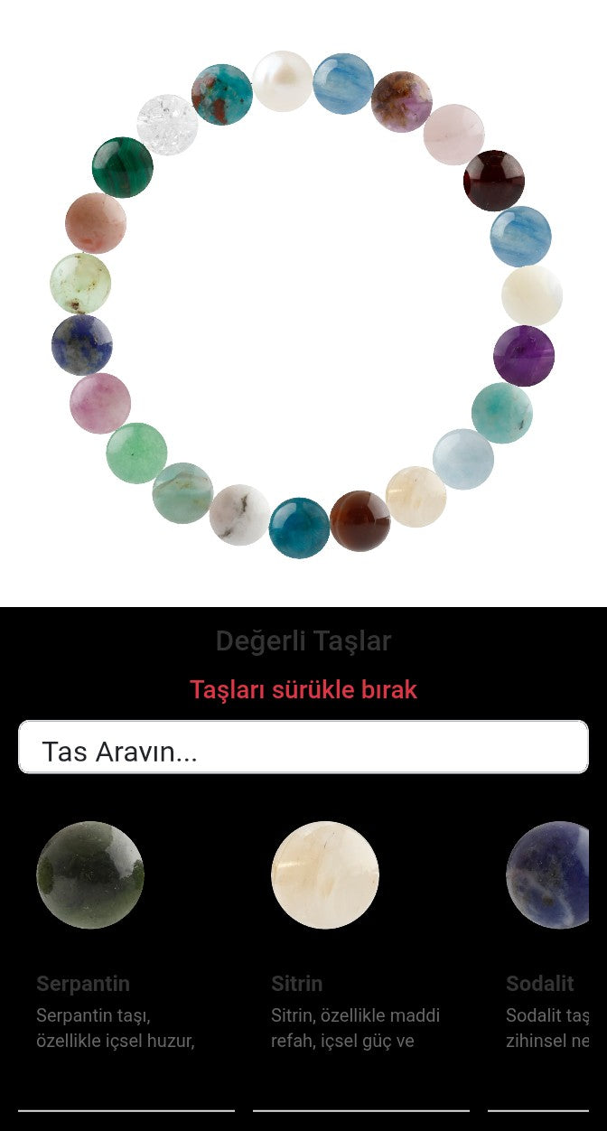 Özel Tasarım Elastik Misineli - 23 Taş - Özel Tasarım Görseli