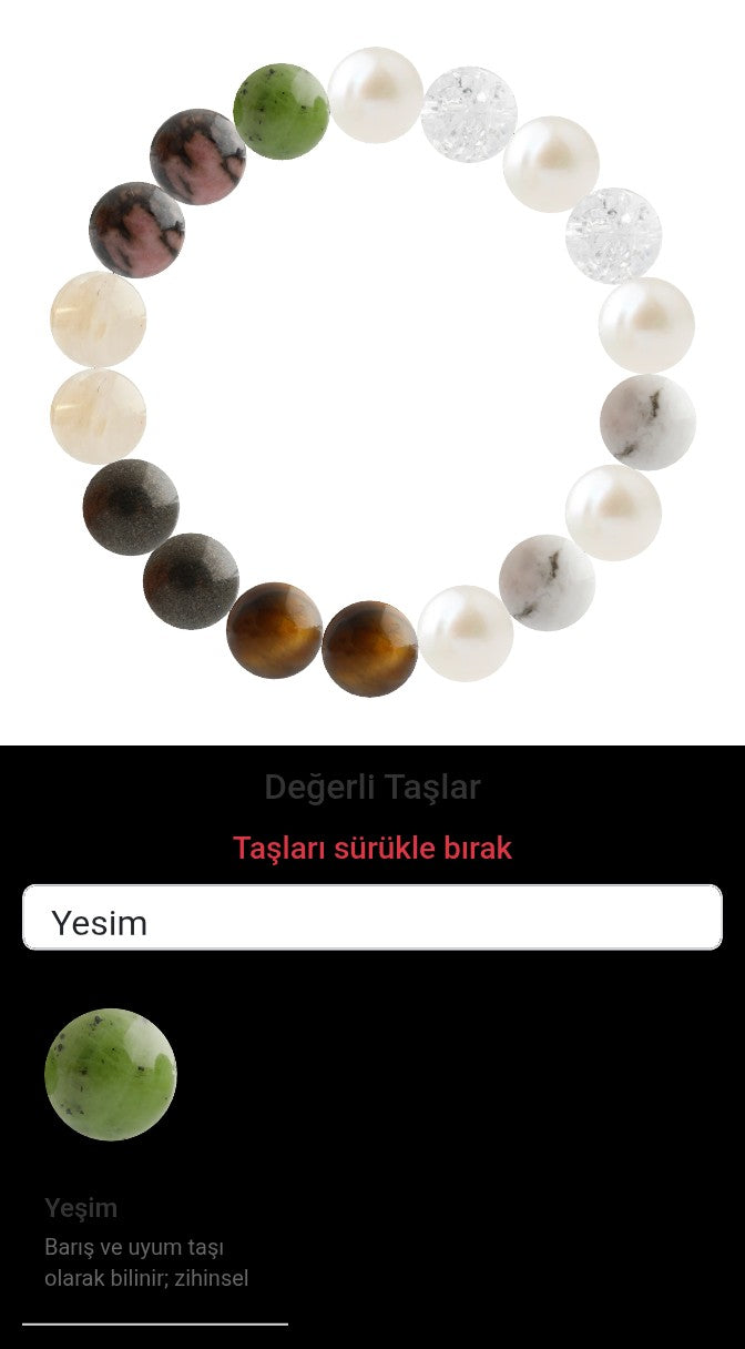 Özel Tasarım Elastik Misineli - 18 Taş - Özel Tasarım Görseli
