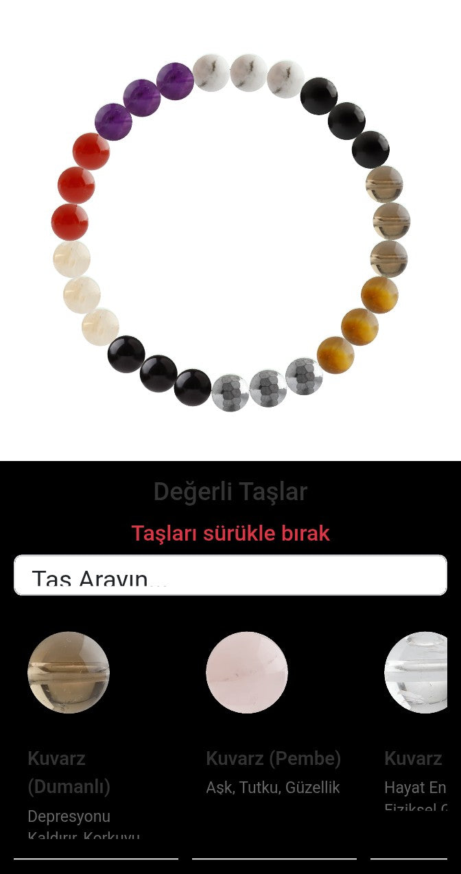 Özel Tasarım Elastik Misineli - 27 Taş - Özel Tasarım Görseli