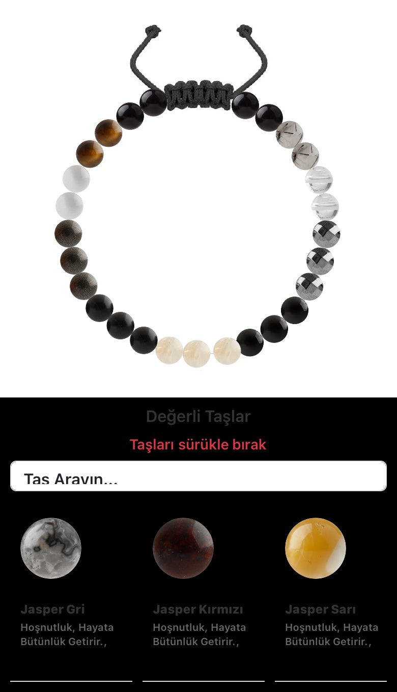 Özel Tasarım Merdiven Kapama Bileklik - 27 Taş - Özel Tasarım Görseli