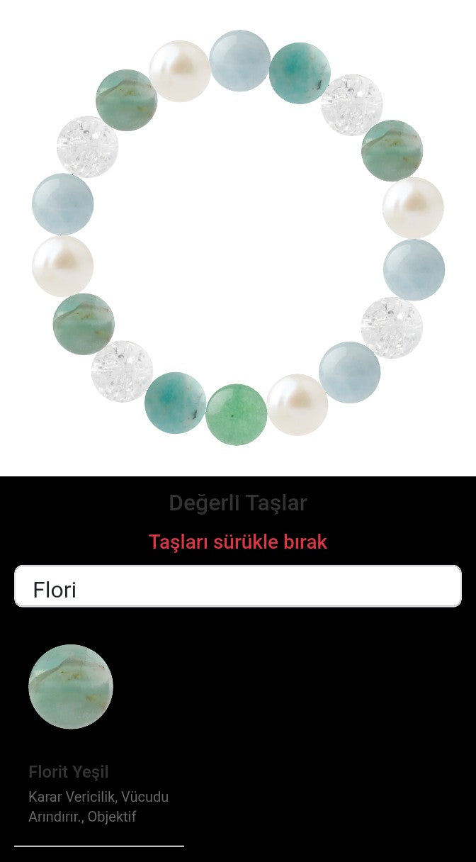 Özel Tasarım Elastik Misineli - 18 Taş - Özel Tasarım Görseli