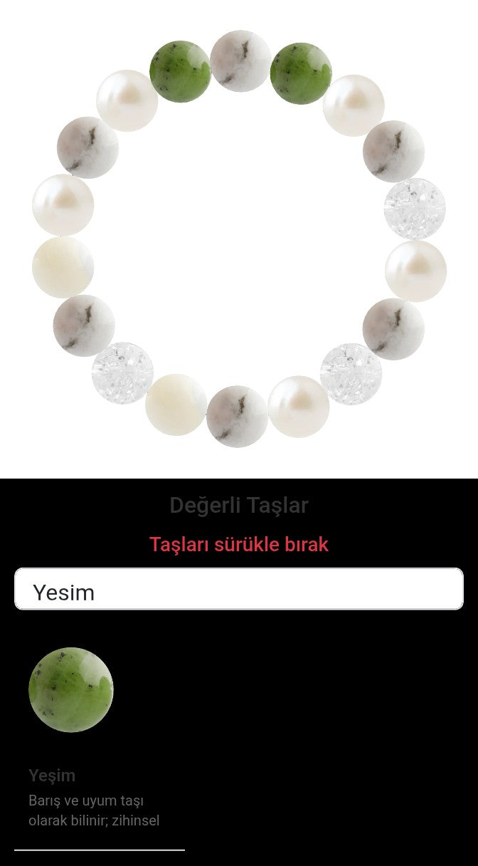 Özel Tasarım Elastik Misineli - 18 Taş - Özel Tasarım Görseli
