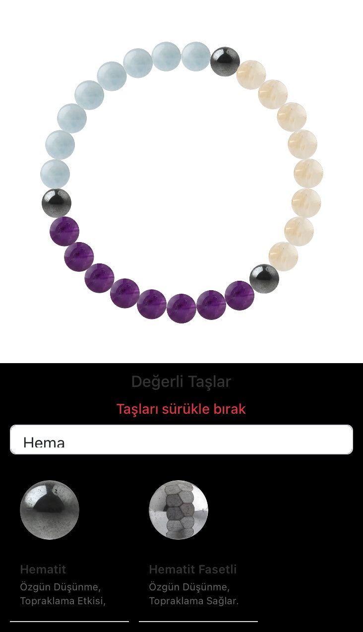 Özel Tasarım Elastik Misineli - 27 Taş - Özel Tasarım Görseli