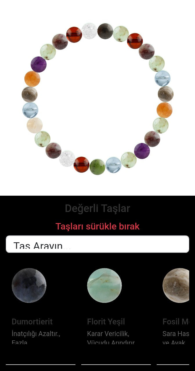 Özel Tasarım Elastik Misineli - 27 Taş - Özel Tasarım Görseli