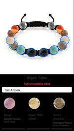 Özel Tasarım Makrome Bileklik - 14 Taş - Özel Tasarım Görseli