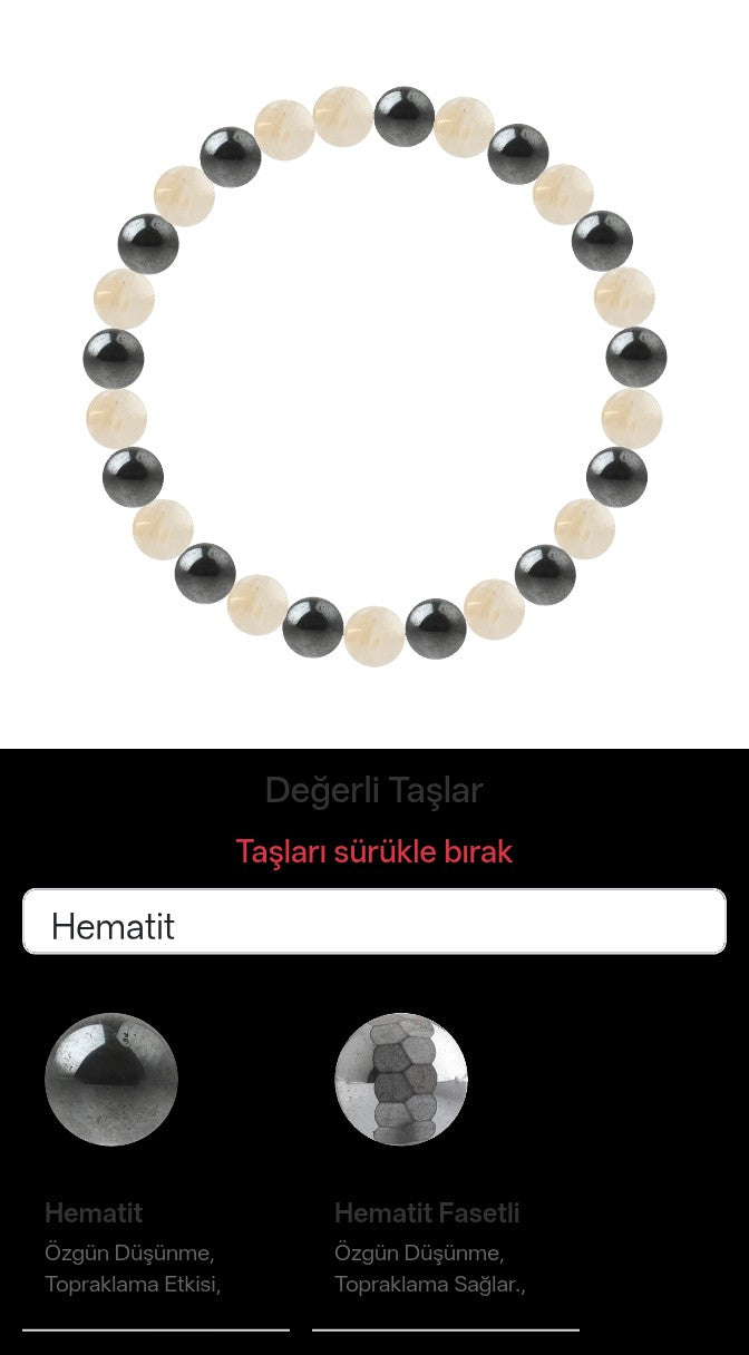 Özel Tasarım Elastik Misineli - 27 Taş - Özel Tasarım Görseli