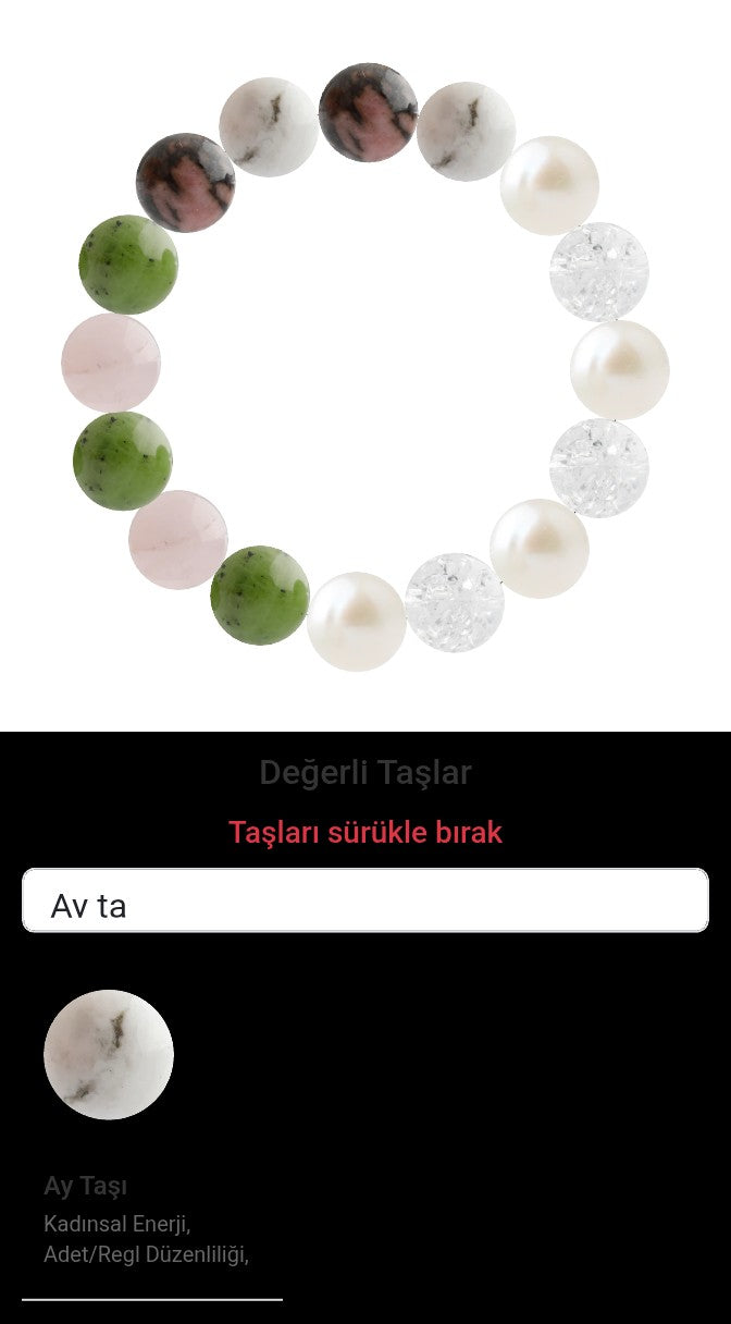 Özel Tasarım Elastik Misineli - 16 Taş - Özel Tasarım Görseli