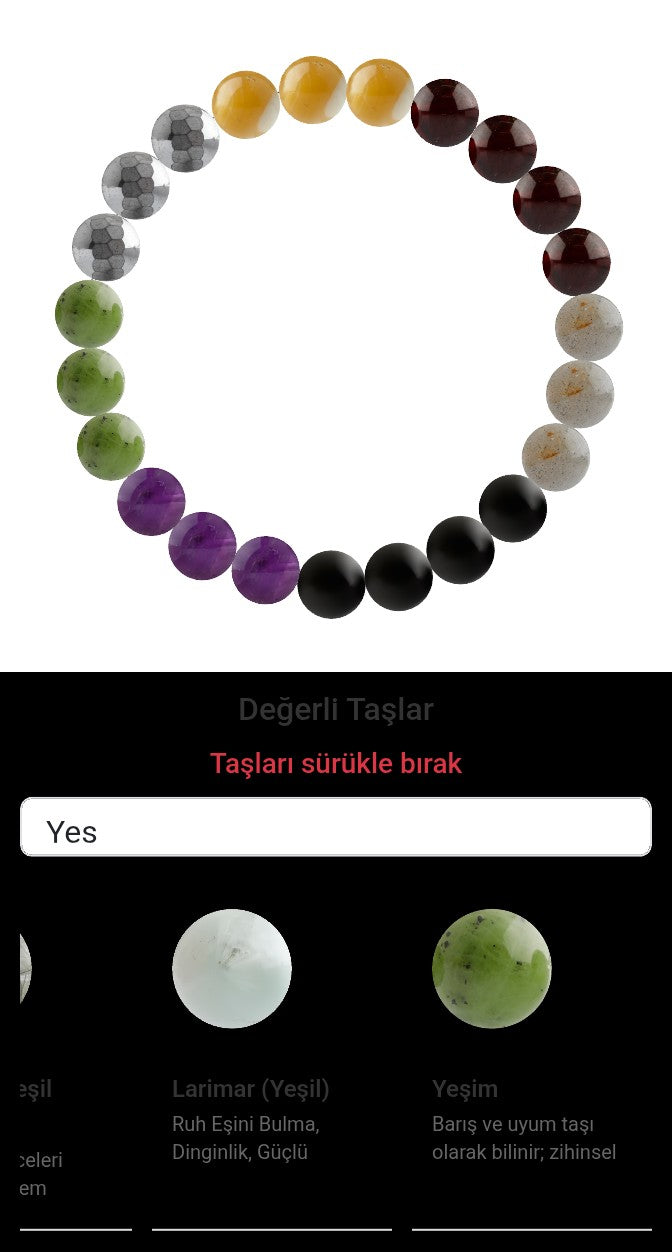Özel Tasarım Elastik Misineli - 23 Taş - Özel Tasarım Görseli