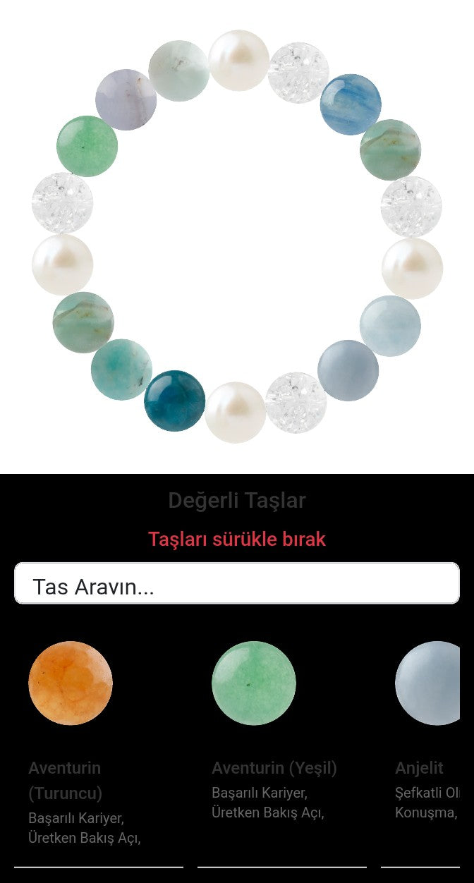 Özel Tasarım Elastik Misineli - 18 Taş - Özel Tasarım Görseli