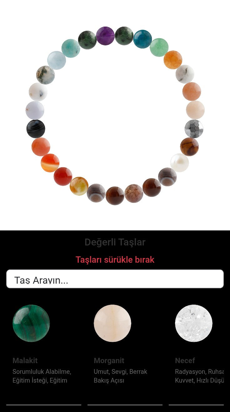 Özel Tasarım Elastik Misineli - 27 Taş - Özel Tasarım Görseli