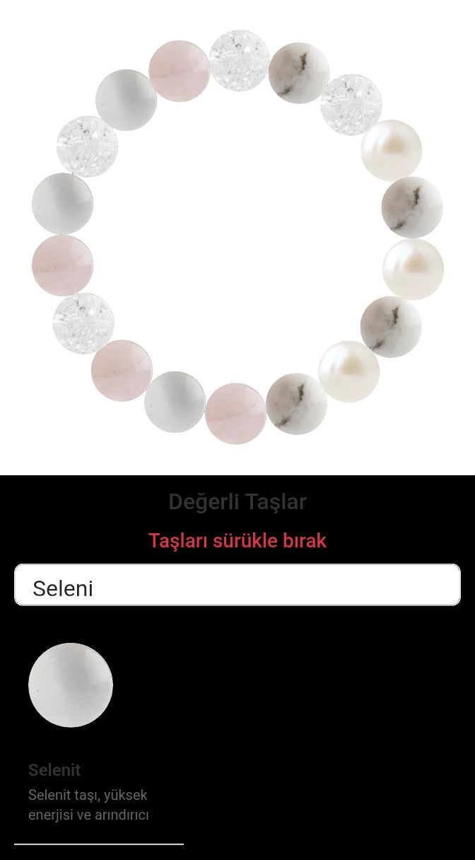 Özel Tasarım Elastik Misineli - 18 Taş - Özel Tasarım Görseli