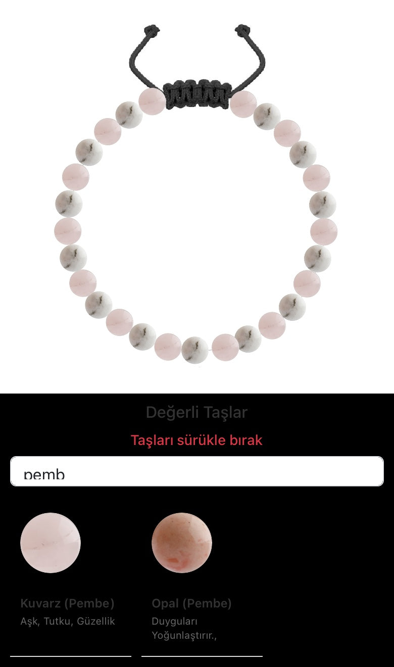 Özel Tasarım Merdiven Kapama Bileklik - 27 Taş - Özel Tasarım Görseli