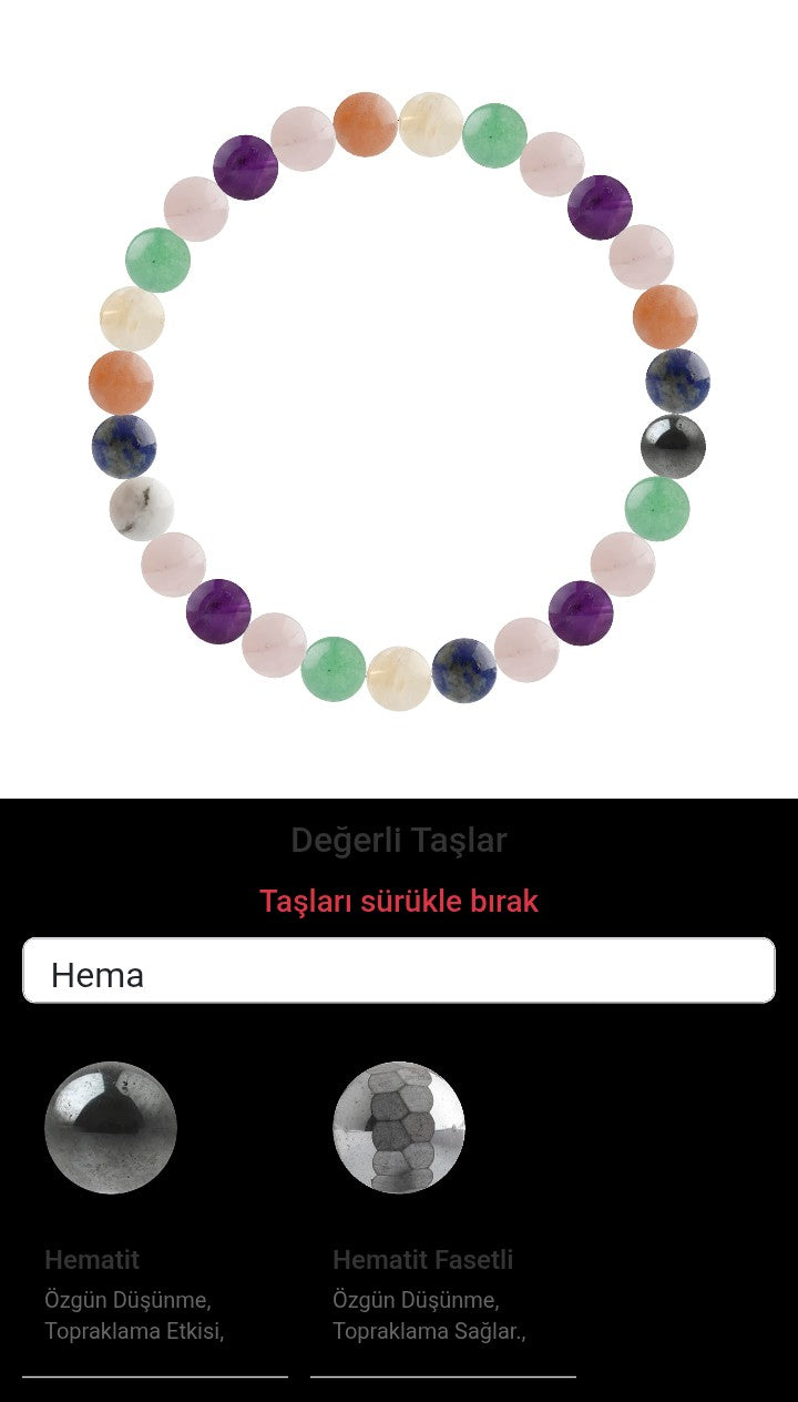 Özel Tasarım Elastik Misineli - 27 Taş - Özel Tasarım Görseli
