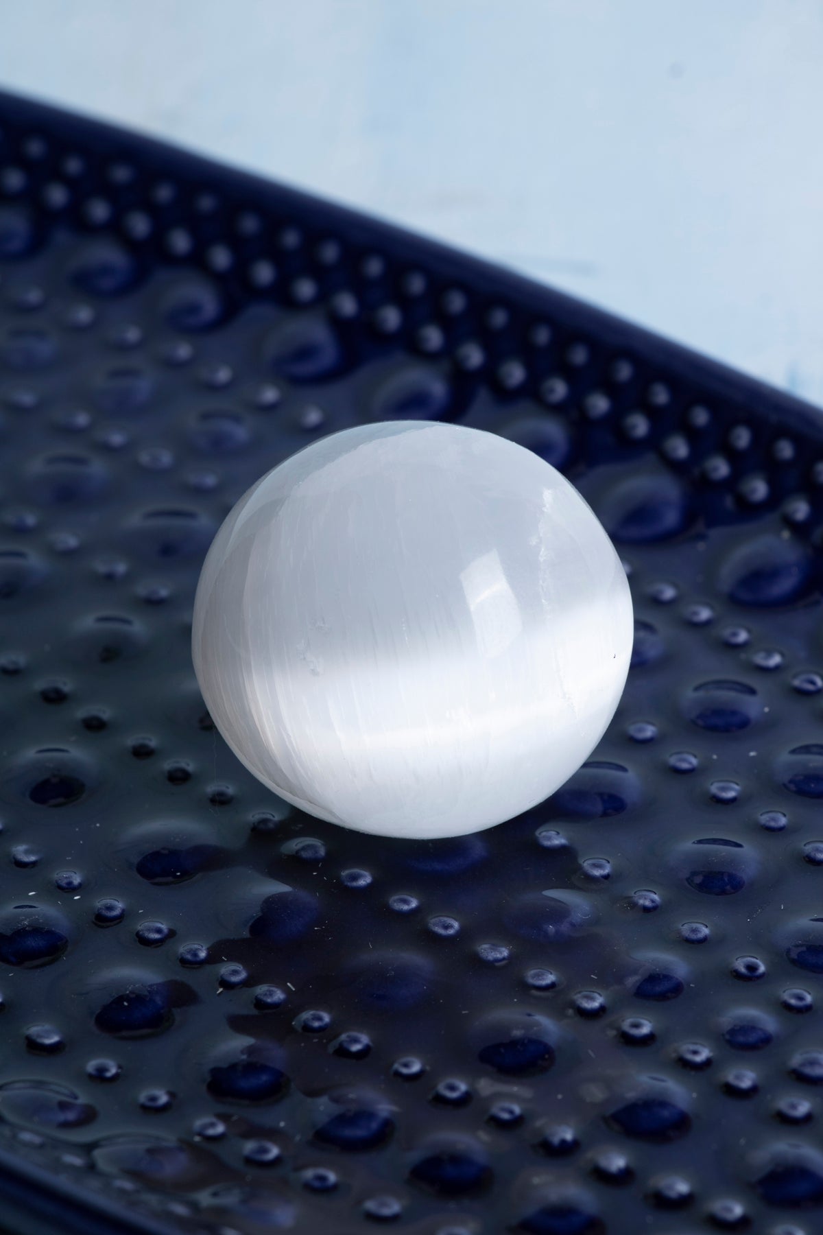 Saf Ay Işığı: Selenit Küre  / Selenit obje no:15 S.K: 0101