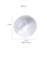 Saf Ay Işığı: Selenit Küre  / Selenit obje no:15 S.K: 0101