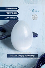 Selenit Avuç İçi Terapi Taşı Selenit obje no:18 S.K:0104