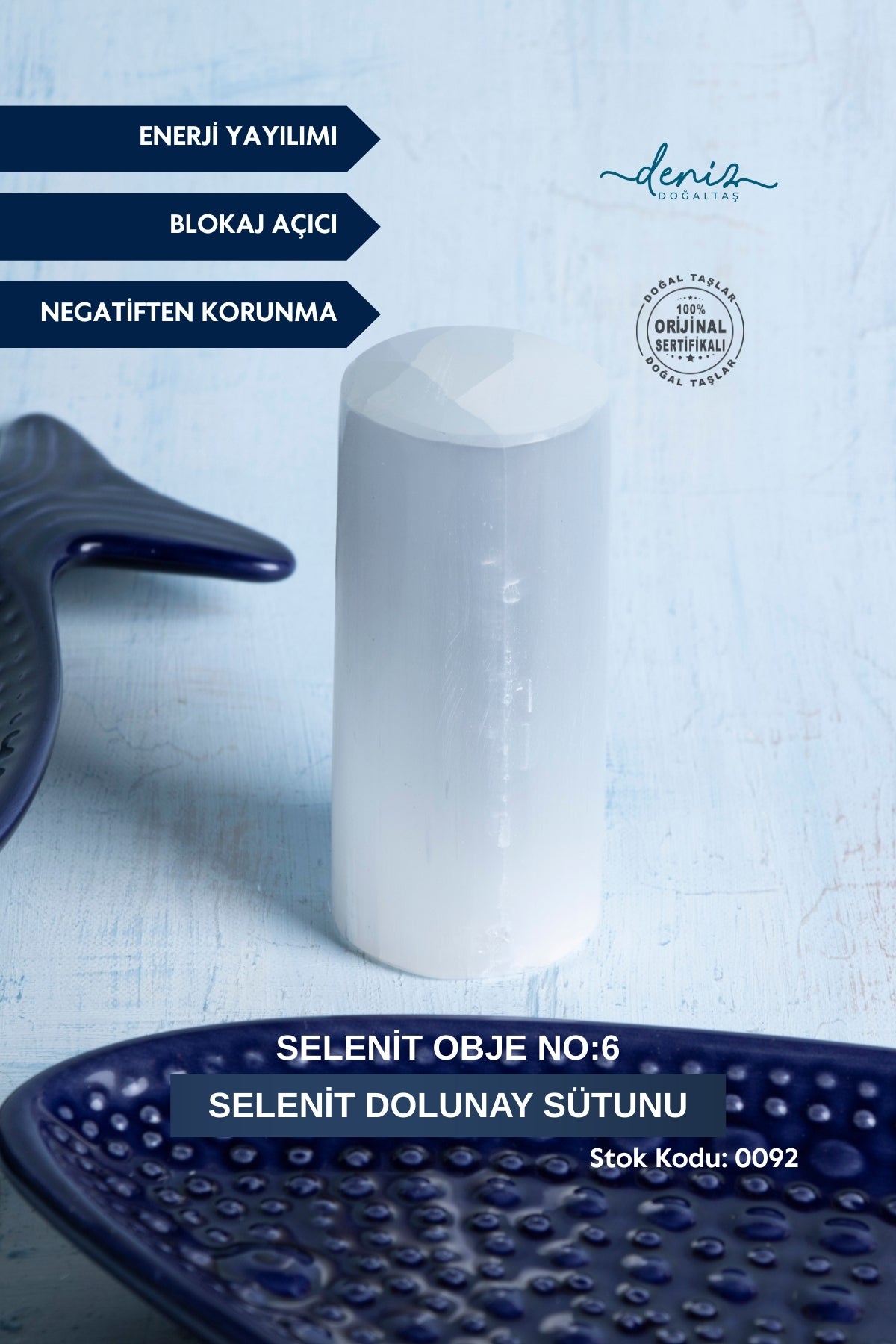 Selenit Dolunay Sütunu / Selenit obje no:6 S.K: 0092