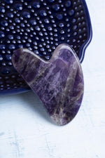 Sertifikalı Ametist Gua Sha Taşı