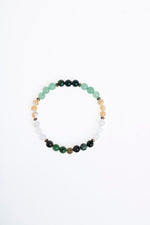 Sertifikalı Anyolit Akuamarin Sedef Aventurin Kan Taşı Hematit Yengeç Burcu Bileklik