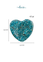 Sertifikalı Apatit Doğal Taş İlham, Denge ve Özgüven Kalbi S.K: 0049