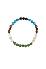 Sertifikalı Apatit Kaplan Gözü Sitrin Yeşim Hematit Obsidyen Bileklik