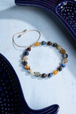 Sertifikalı Aslan Burcu Doğal Taş Makrome Bileklik 1