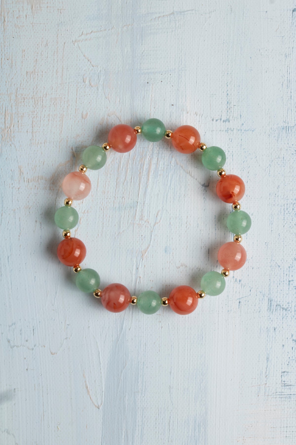 Sertifikalı Aventurin, Yemen Akiği Bileklik – Uyum, Sevgi ve Şans