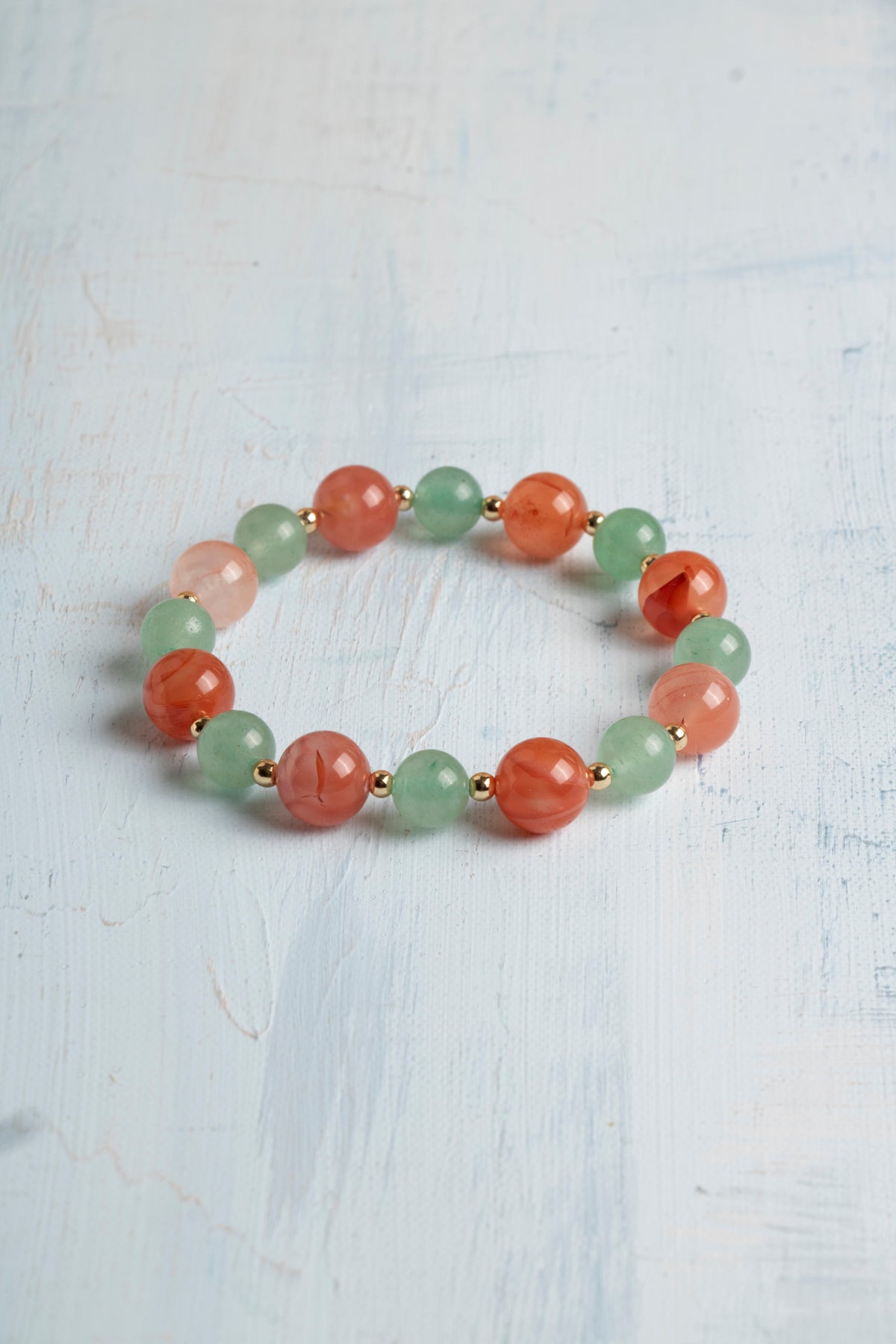 Sertifikalı Aventurin, Yemen Akiği Bileklik – Uyum, Sevgi ve Şans