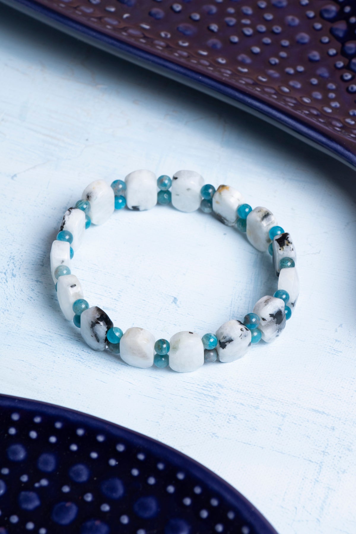 Sertifikalı Aytaşı ve Apatit Doğal Taş Bileklik