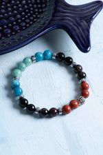 Sertifikalı Başak Burcu Bileklik – Jasper ve Lal Enerjisiyle