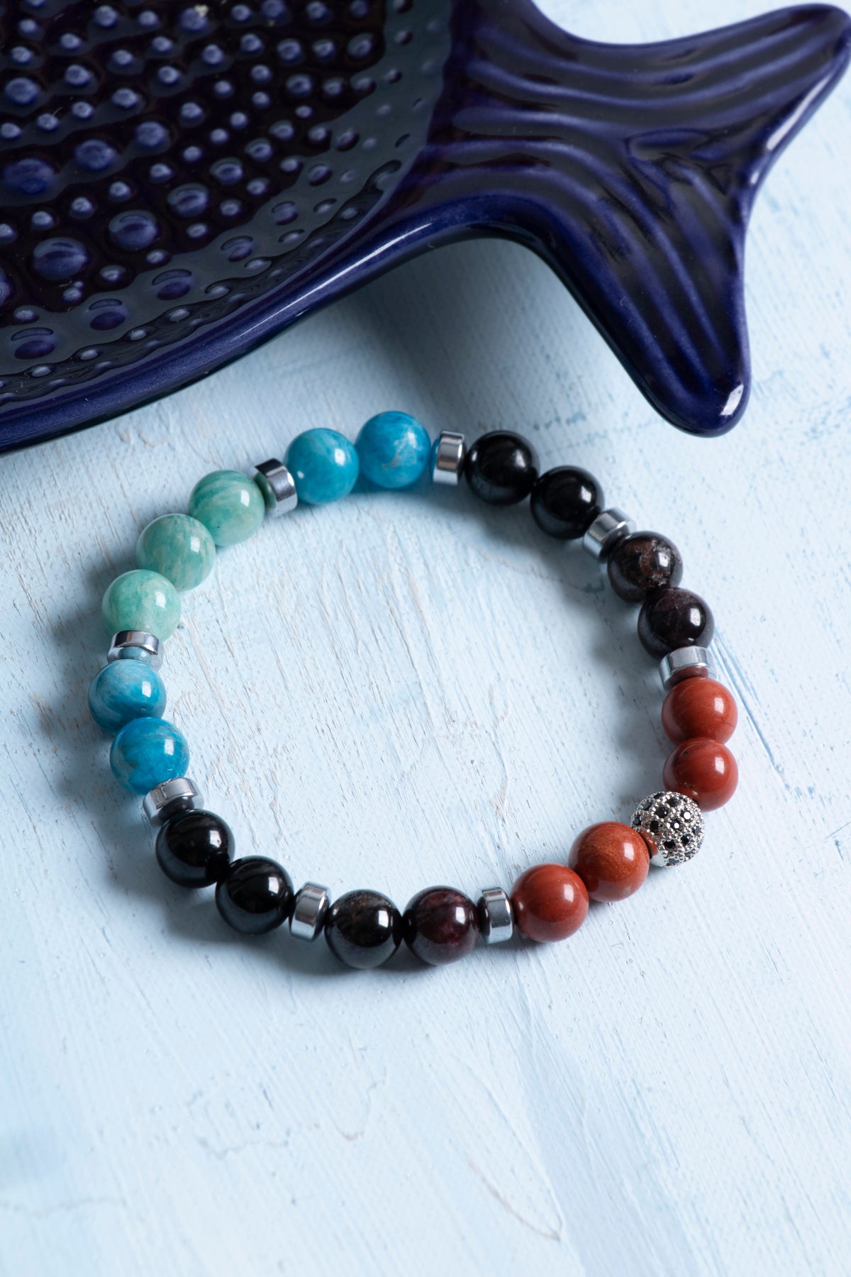 Sertifikalı Başak Burcu Bileklik – Jasper ve Lal Enerjisiyle