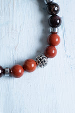 Sertifikalı Başak Burcu Bileklik – Jasper ve Lal Enerjisiyle