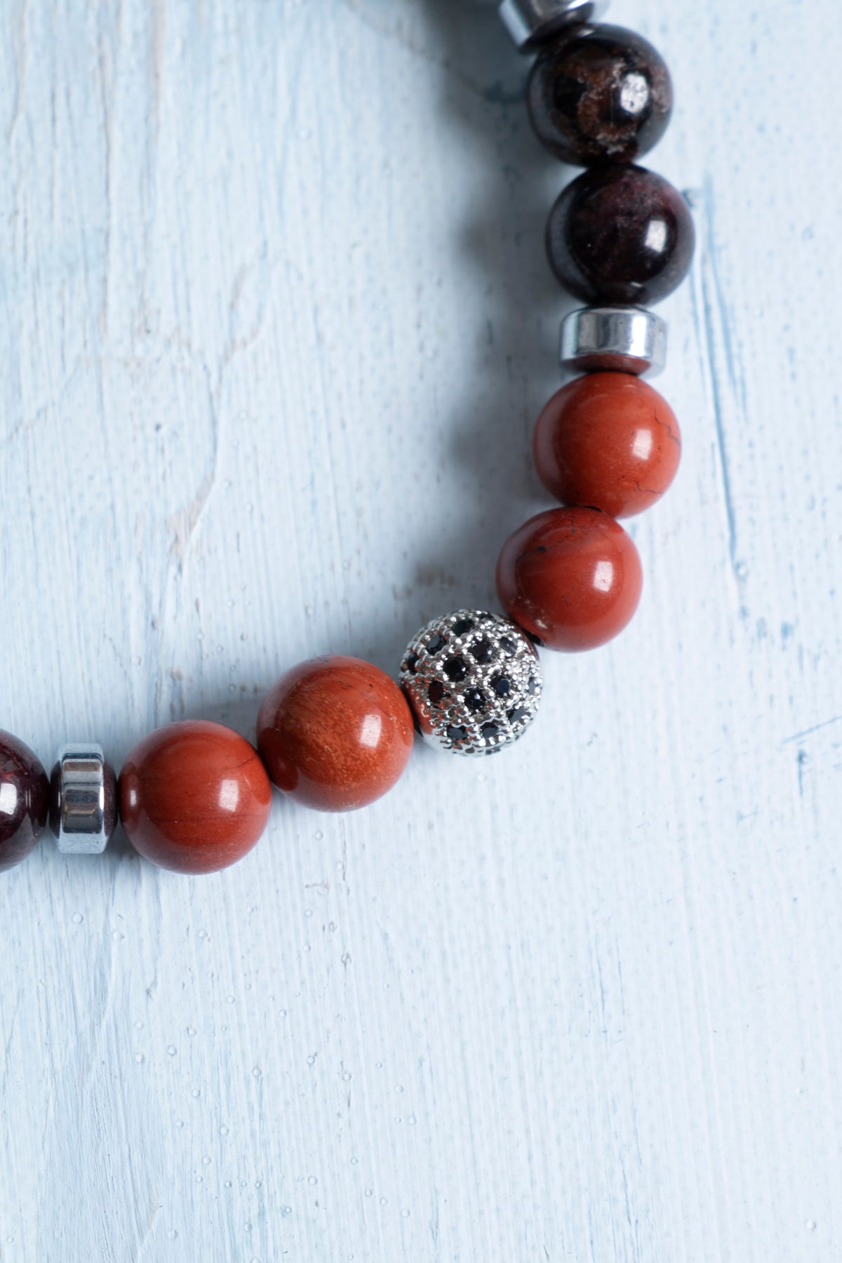 Sertifikalı Başak Burcu Bileklik – Jasper ve Lal Enerjisiyle