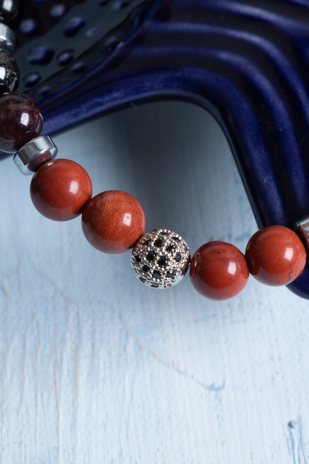 Sertifikalı Başak Burcu Bileklik – Jasper ve Lal Enerjisiyle