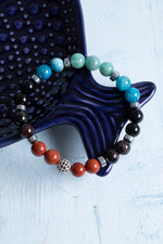 Sertifikalı Başak Burcu Bileklik – Jasper ve Lal Enerjisiyle