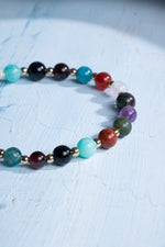 Sertifikalı Başak Burcu Doğal Taş Makrome Bileklik 1