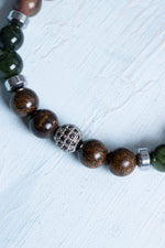 Sertifikalı Boğa Burcu Bileklik – Apatit ve Bronzit Denge Uyumu