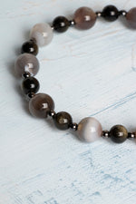 Sertifikalı Botswana Akik, Hematit ve Şungit Koruyucu Doğal Taş Bileklik