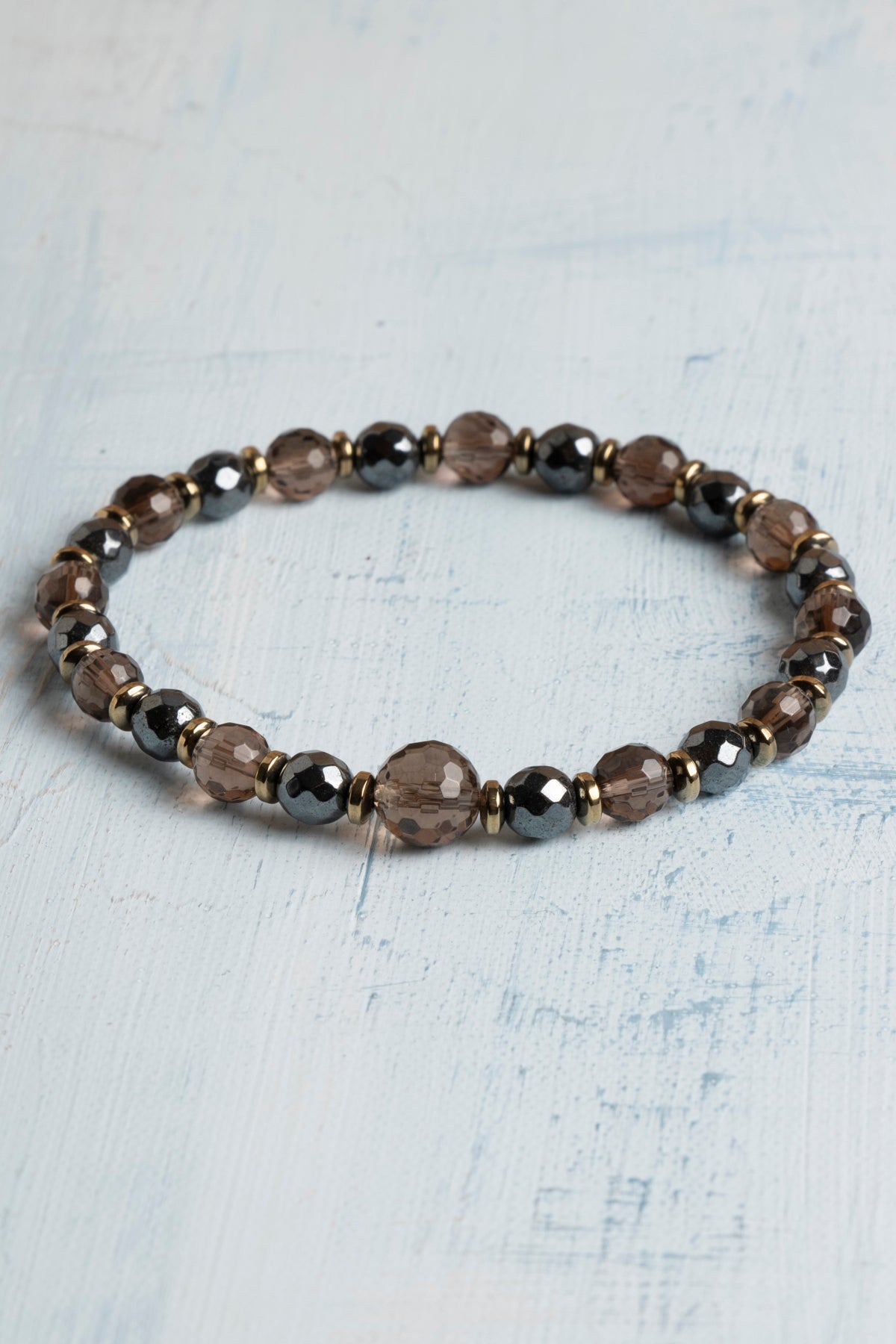 Sertifikalı Botswana Akik, Hematit ve Şungit Koruyucu Doğal Taş Bileklik