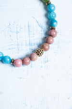 Sertifikalı Bronzit, Hematit, Apatit, Yeşim, Ay Taşı ve Rutilli Kuvars Boğa Burcu Bileklik