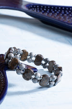 Sertifikalı Bronzit Jasper ve Hematit Doğal Taş Bileklik